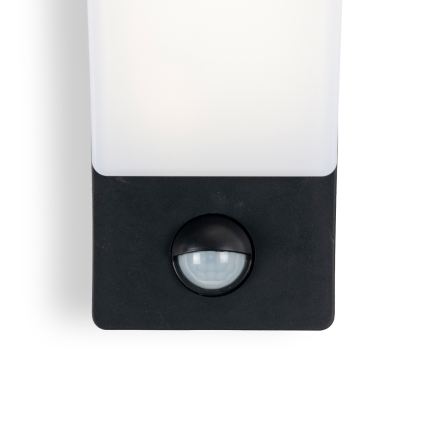 BRILAGI - Zewnętrzny kinkiet LED z czujnikiem ruchu i zmierzchu ARCELO LED/12W/230V IP65 czarny