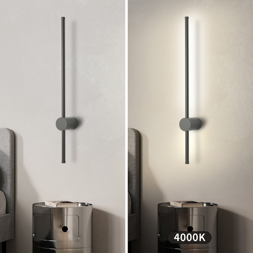 Brilagi - Zewnętrzny kinkiet LED AURA LED/12W/230V 4000K IP54 65 cm antracyt