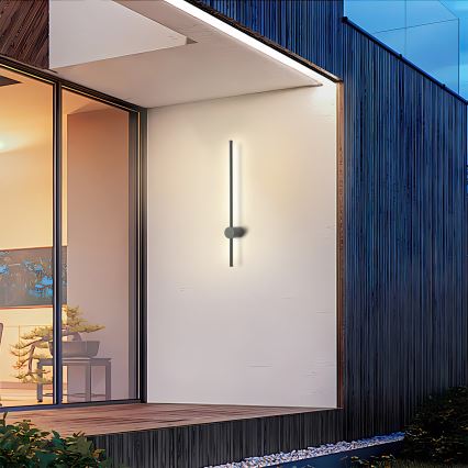 Brilagi - Zewnętrzny kinkiet LED AURA LED/12W/230V 4000K IP54 65 cm antracyt