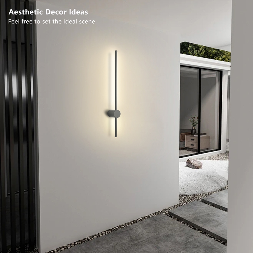 Brilagi - Zewnętrzny kinkiet LED AURA LED/12W/230V 4000K IP54 65 cm antracyt