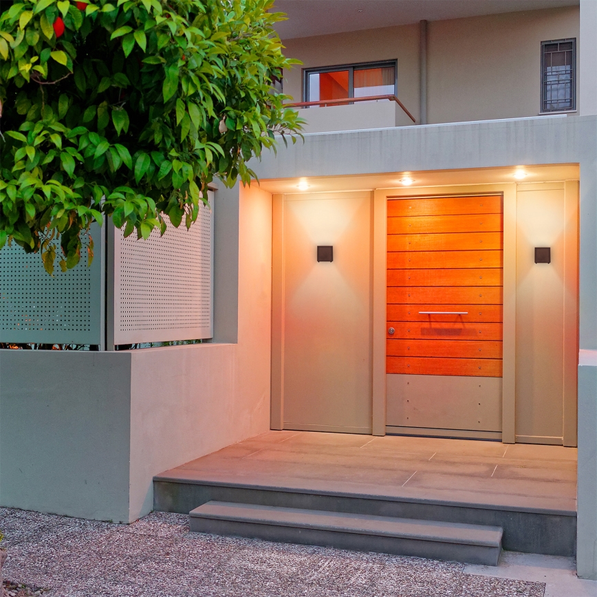 Brilagi - kinkiet zewnętrzny LED CUBE LED/6W/230V brązowy IP54