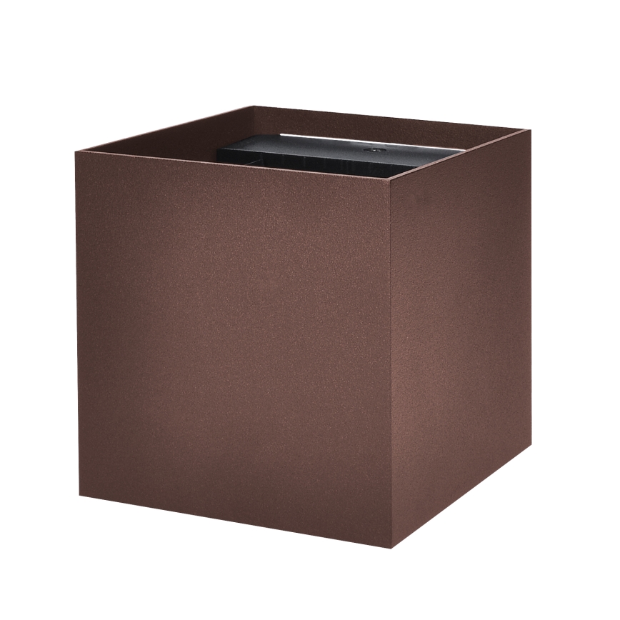 Brilagi - kinkiet zewnętrzny LED CUBE LED/6W/230V brązowy IP54