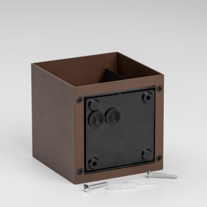 BRILAGI - kinkiet zewnętrzny LED CUBE LED/6W/230V brązowy IP54