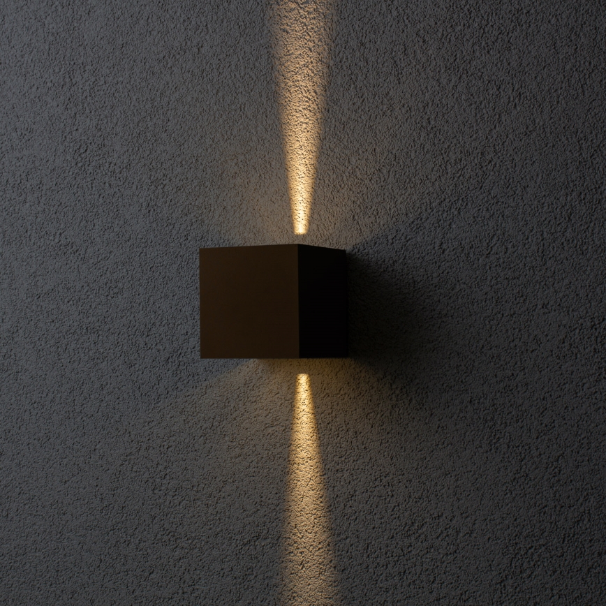 BRILAGI - kinkiet zewnętrzny LED CUBE LED/6W/230V brązowy IP54
