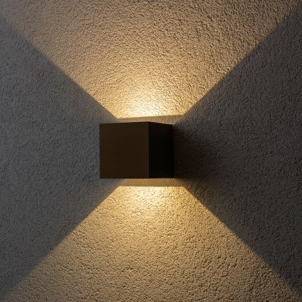 BRILAGI - kinkiet zewnętrzny LED CUBE LED/6W/230V brązowy IP54