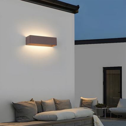 BRILAGI - Kinkiet zewnętrzny LED DONNANI LED/12W/230V 30 cm brązowy IP44