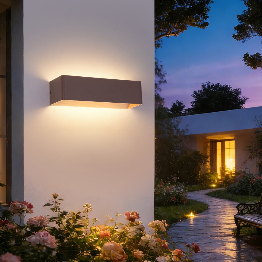 BRILAGI - Kinkiet zewnętrzny LED DONNANI LED/12W/230V 30 cm brązowy IP44