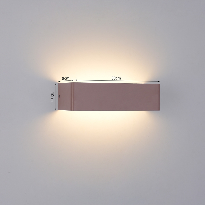 BRILAGI - Kinkiet zewnętrzny LED DONNANI LED/12W/230V 30 cm brązowy IP44