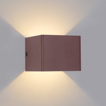 Brilagi - Kinkiet zewnętrzny LED DONNANI LED/5W/230V 10 cm brązowy IP44