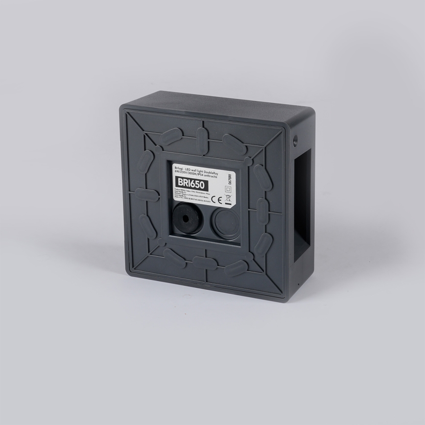 Brilagi - Kinkiet zewnętrzny LED DOUBLERAY LED/6W/230V antracyt IP54
