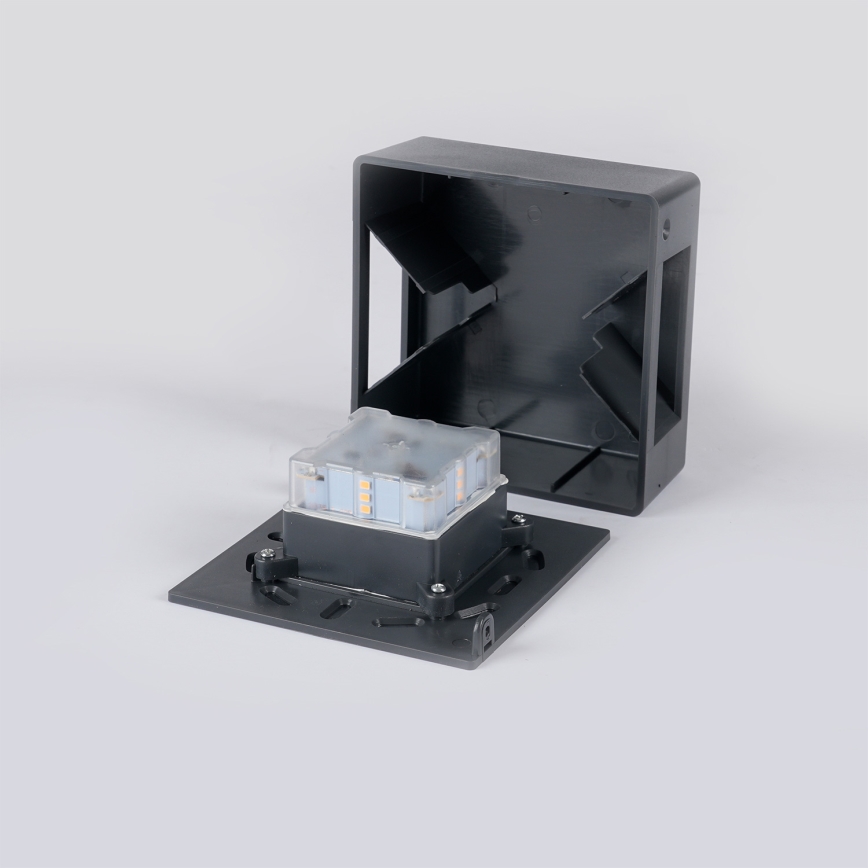 Brilagi - Kinkiet zewnętrzny LED DOUBLERAY LED/6W/230V antracyt IP54