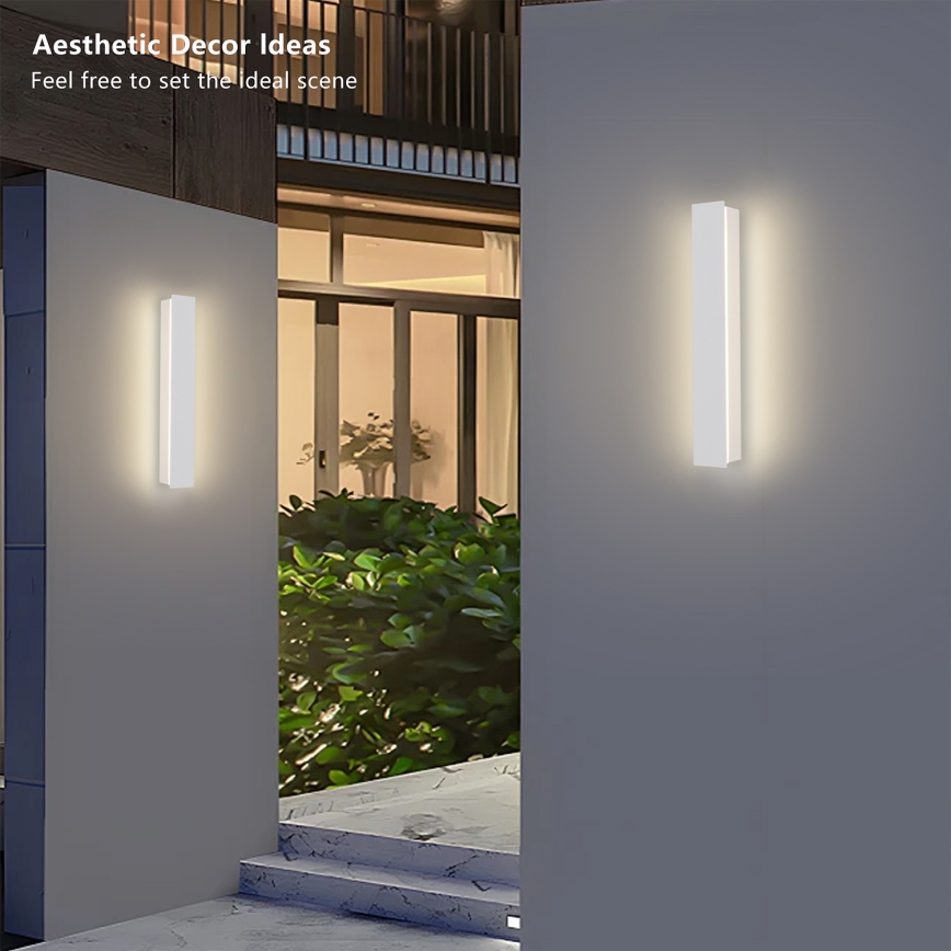 BRILAGI - LED zewnętrzny kinkiet LINEAR LED/8W/230V 3000K IP65 30 cm biały CRI 90