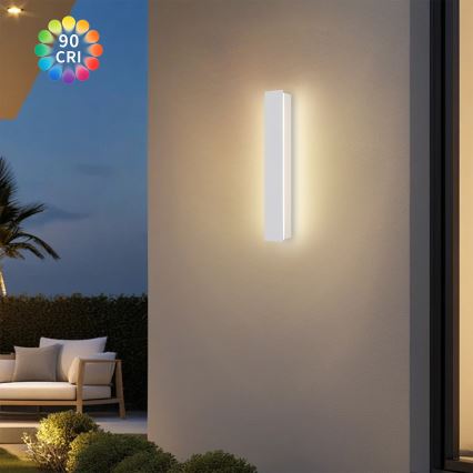 BRILAGI - LED zewnętrzny kinkiet LINEAR LED/8W/230V 3000K IP65 30 cm biały CRI 90