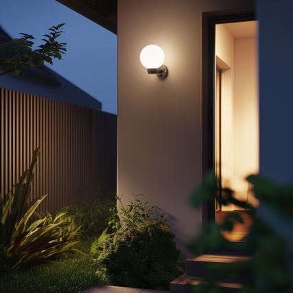 BRILAGI - LED RGBW ściemnialny kinkiet zewnętrzny HARBOR 1xE27/12W/230V 2700-6500K IP33 antracyt/biały