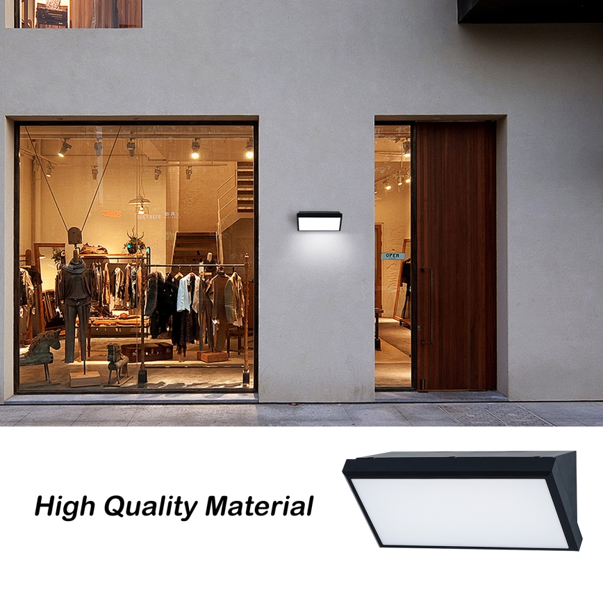 Brilagi - LED RGBW ściemnialny zewnętrzny kinkiet TRIANGLE 1xE27/9W/230V 2700-6500K IP65 czarny
