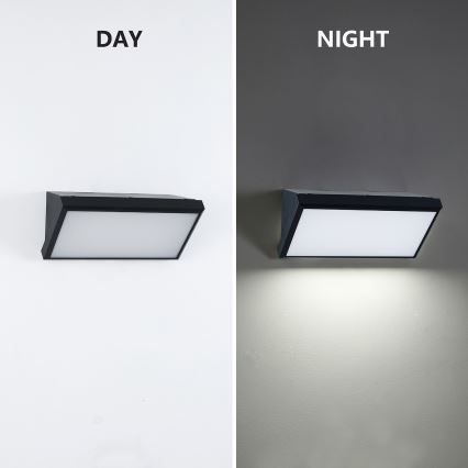 Brilagi - LED RGBW ściemnialny zewnętrzny kinkiet TRIANGLE 1xE27/9W/230V 2700-6500K IP65 czarny