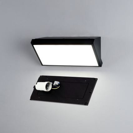 Brilagi - LED RGBW ściemnialny zewnętrzny kinkiet TRIANGLE 1xE27/9W/230V 2700-6500K IP65 czarny