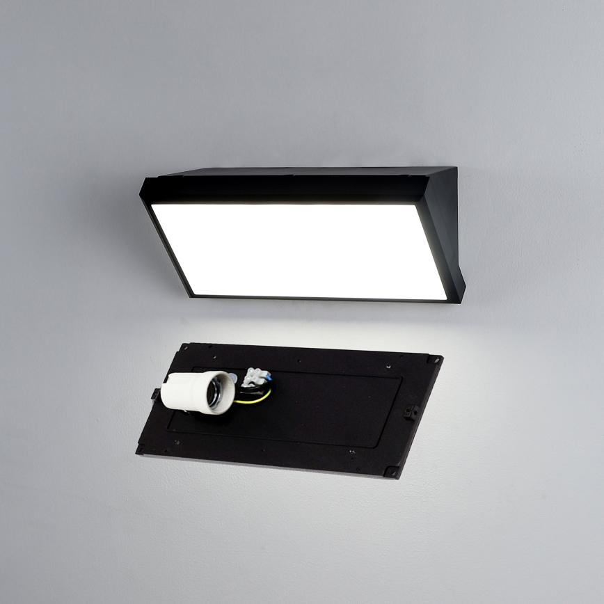 Brilagi - LED RGBW ściemnialny zewnętrzny kinkiet TRIANGLE 1xE27/9W/230V 2700-6500K IP65 czarny