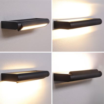Brilagi - Kinkiet zewnętrzny LED SALERNO LED/12W/230V 35,5 cm czarny IP65
