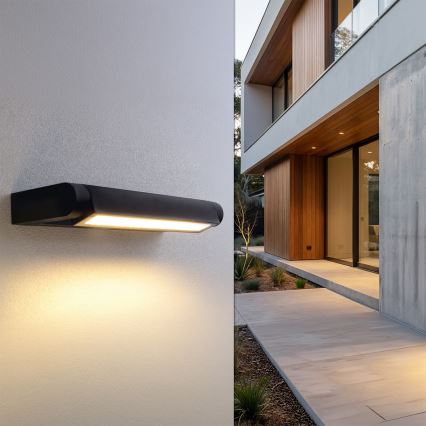 Brilagi - Kinkiet zewnętrzny LED SALERNO LED/12W/230V 35,5 cm czarny IP65