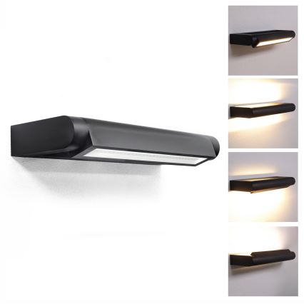Brilagi - Kinkiet zewnętrzny LED SALERNO LED/12W/230V 35,5 cm czarny IP65