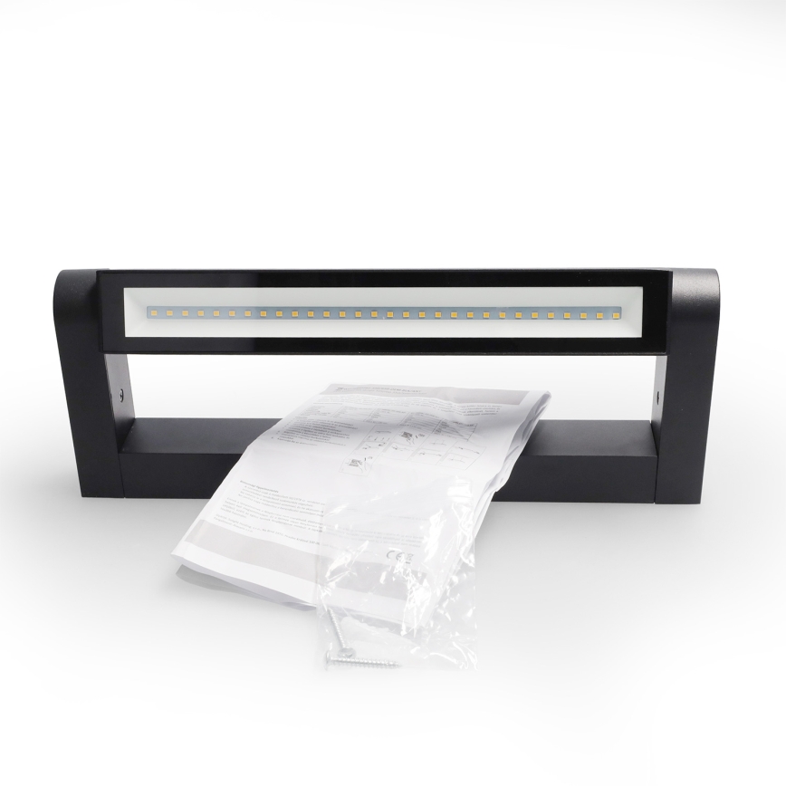 Brilagi - Kinkiet zewnętrzny LED SALERNO LED/12W/230V 35,5 cm czarny IP65