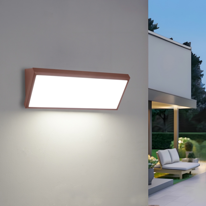 Brilagi - Zewnętrzny kinkiet LED TRIANGLE LED/42W/230V 3000/4000/6500K 45 cm brązowy IP65