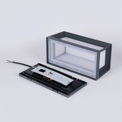 Brilagi - zewnętrzny kinkiet LED z czujnikiem PARKER LED/12W/230V antracyt IP44