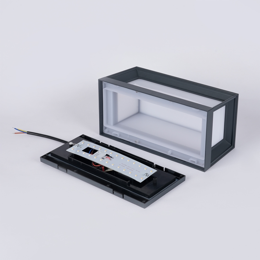 Brilagi - zewnętrzny kinkiet LED z czujnikiem PARKER LED/12W/230V antracyt IP44
