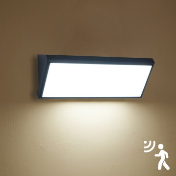 Brilagi - Kinkiet zewnętrzny LED z czujnikiem TRIANGLE LED/42W/230V 45 cm czarny IP65