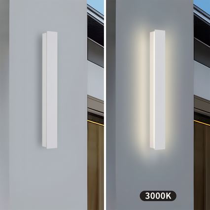 Brilagi - Kinkiet zewnętrzny LED LINEAR LED/12W/230V 3000K IP65 50 cm biały CRI 90