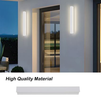 Brilagi - Kinkiet zewnętrzny LED LINEAR LED/12W/230V 3000K IP65 50 cm biały CRI 90