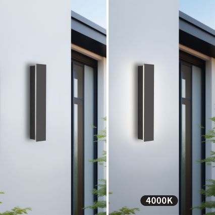 Brilagi - Zewnętrzna oprawa ścienna LED LINEAR LED/8W/230V 4000K IP65 30 cm antracyt CRI 90