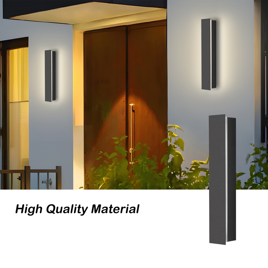Brilagi - Zewnętrzna oprawa ścienna LED LINEAR LED/8W/230V 4000K IP65 30 cm antracyt CRI 90