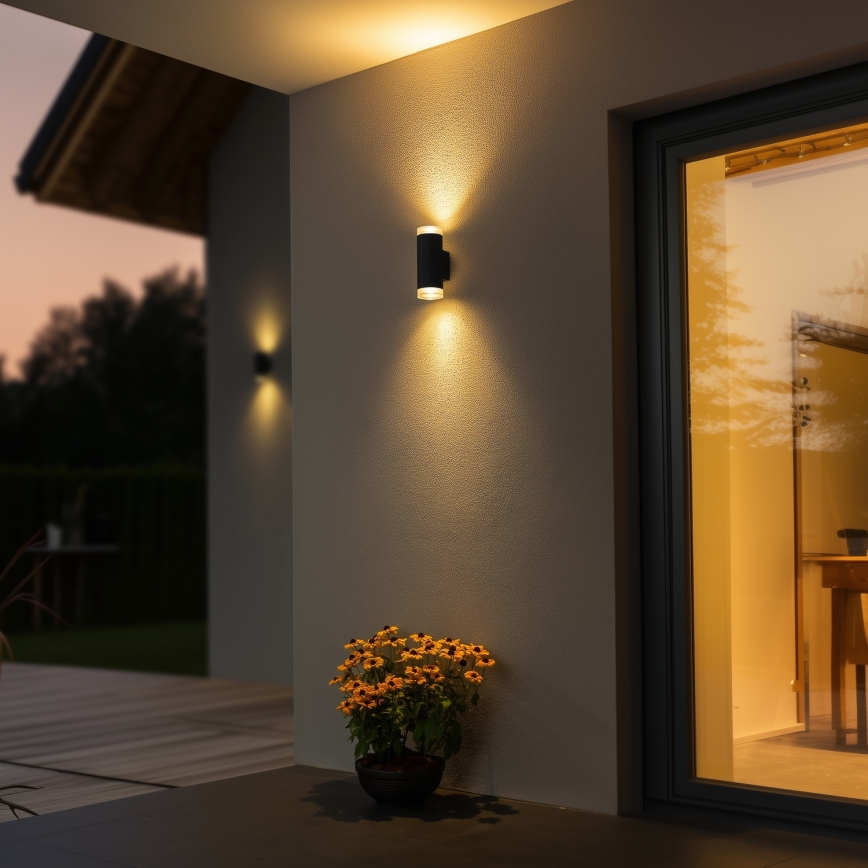 Brilagi - Kinkiet zewnętrzny MATERA 2xGU10/30W/230V antracyt IP54
