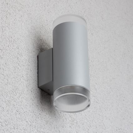 Brilagi - Kinkiet zewnętrzny MATERA 2xGU10/30W/230V szary IP54
