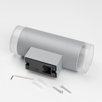 Brilagi - Kinkiet zewnętrzny MATERA 2xGU10/30W/230V szary IP54