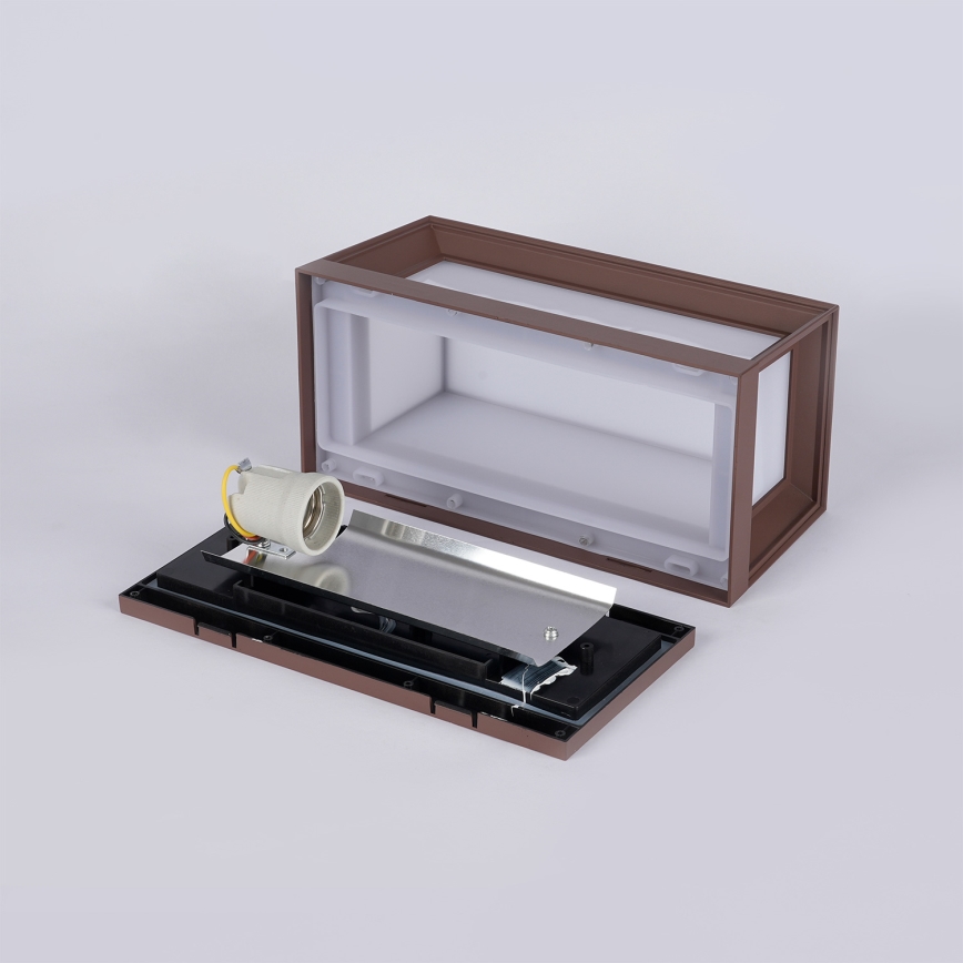 Brilagi - Kinkiet zewnętrzny PARKER 1xE27/60W/230V brązowy IP44