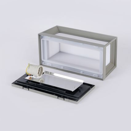 Brilagi - Kinkiet zewnętrzny PARKER 1xE27/60W/230V szary IP44