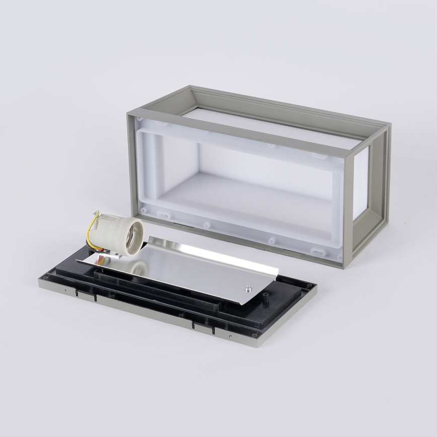 Brilagi - Kinkiet zewnętrzny PARKER 1xE27/60W/230V szary IP44