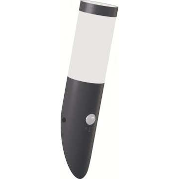 Brilagi - Kinkiet zewnętrzny z czujnikiem ruchu ELIA 1xE27/20W/230V IP44 antracyt
