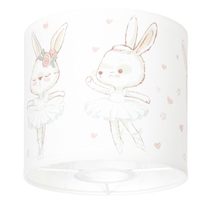BRILAGI - Klosz uniwersalny BOBO E27 śr. 15 cm biały/króliczki