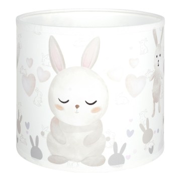 Brilagi - Klosz uniwersalny BOBO E27 śr. 15 cm biały/króliczki
