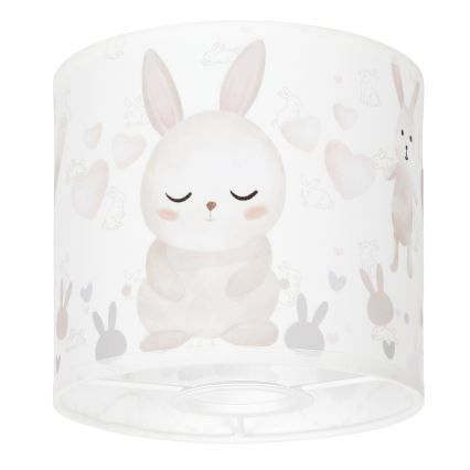 BRILAGI - Klosz uniwersalny BOBO E27 śr. 15 cm biały/króliczki