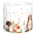 Brilagi - Klosz uniwersalny BOBO E27 śr. 15 cm biały/zwierzątka