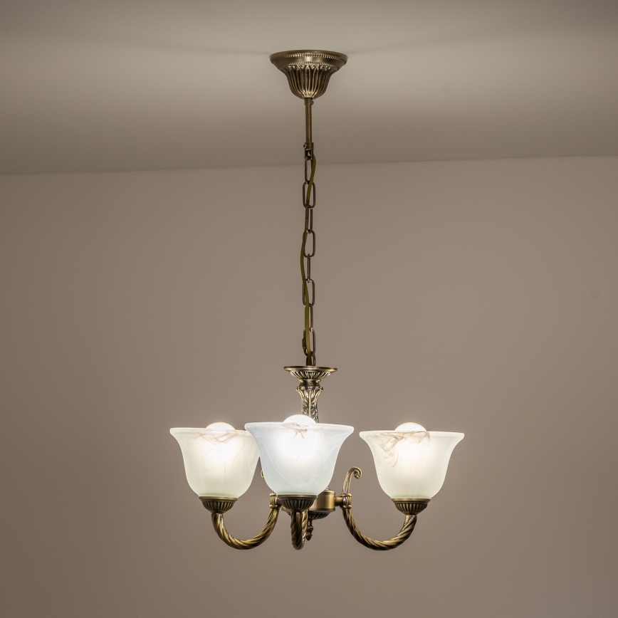 BRILAGI - Klosz wymienny do żyrandola i lampy ściennej CLASSIC E14 śr. 11 cm biały