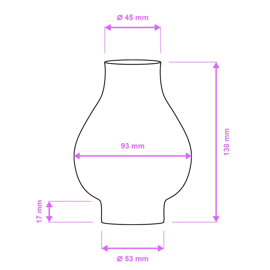 Brilagi - Zamienne szkło do żyrandola i kinkietu ROATA, VELA, RUSTIC, QUEEN, TIMONA E14 biały