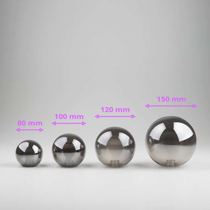 Brilagi - Klosz zamienny do żyrandoli, kinkietów i lamp MISTEL, MILLA śr. 10 cm przydymiony