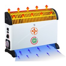 Brilagi - Konwektor gorącego powietrza 2000W/230V timer biały