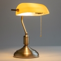 Brilagi - Lampa biurkowa BANK OFFICE 1xE27/60W/230V mosiądz/pomarańczowa